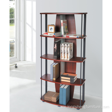 Study room wooden bookcase with 4 shelves